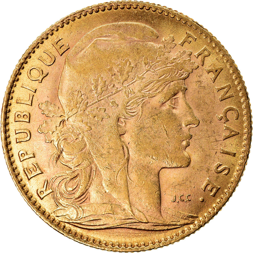 Monnaie, France, Marianne, 10 Francs, 1910, Paris, TTB, Or, Gadoury:1017, KM:846