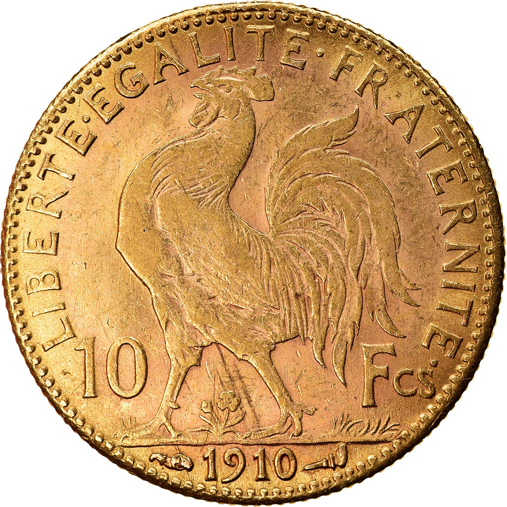 Monnaie, France, Marianne, 10 Francs, 1910, Paris, TTB, Or, Gadoury:1017, KM:846