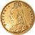 Monnaie, Grande-Bretagne, Victoria, 1/2 Sovereign, 1890, TB+, Or, KM:766