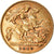 Coin, Great Britain, Edward VII, 1/2 Sovereign, 1910, EF(40-45), Gold, KM:804
