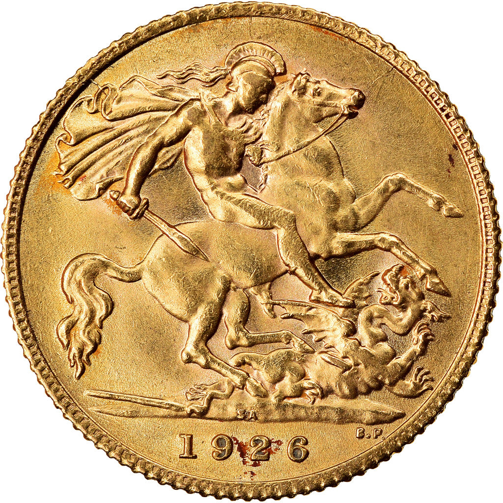 Münze, Südafrika, George V, 1/2 Sovereign, 1926, Pretoria, VZ, Gold, KM:20