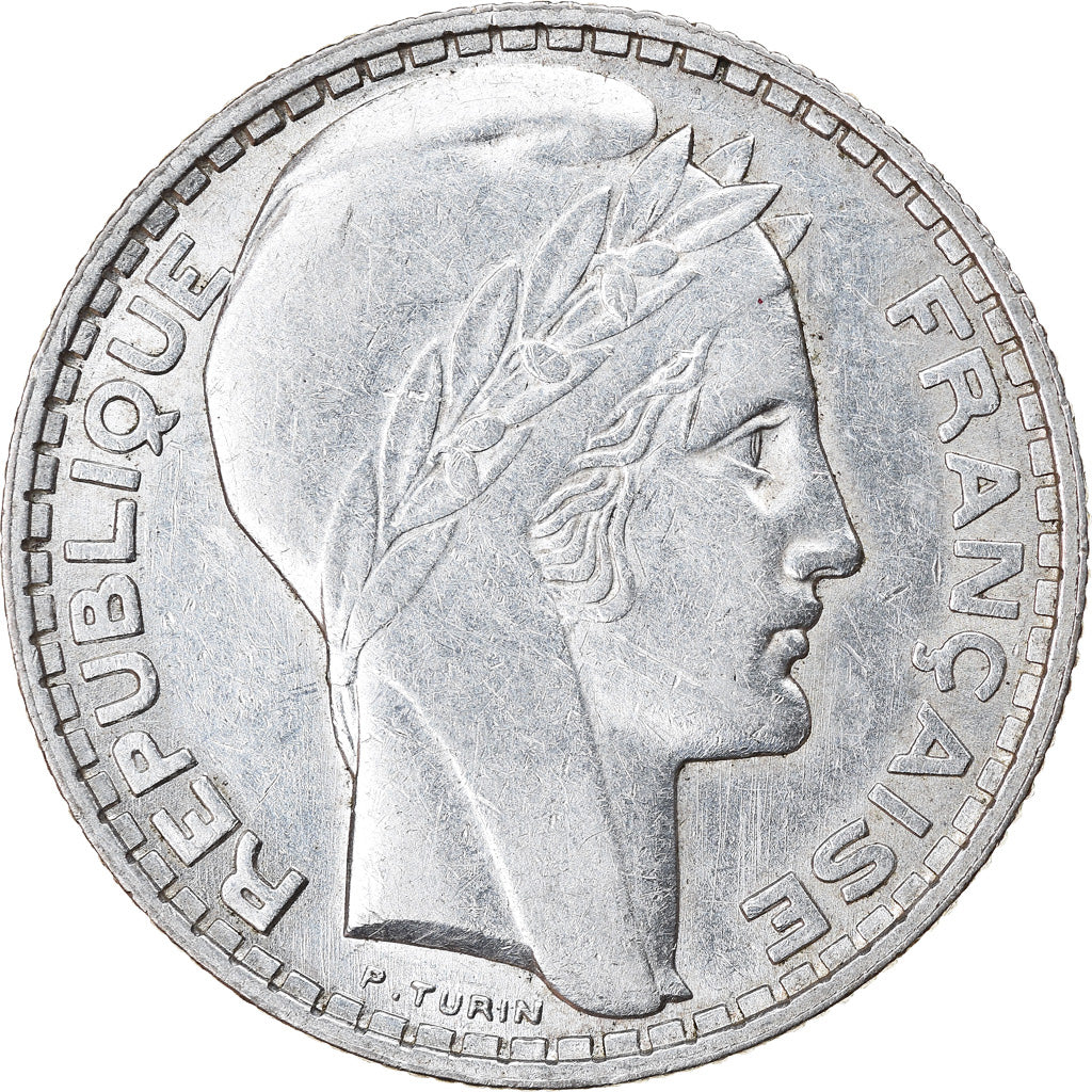 Munten, Frankrijk, Turin, 10 Francs, 1929, Paris, ZF+, Zilver, KM:878