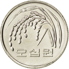 KOREA-SOUTH, 50 Won, 2010, KM #34, MS(63), Copper-Nickel-Zinc, 21.6, 4.16