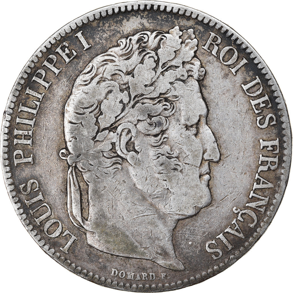 Münze, Frankreich, Louis-Philippe, 5 Francs, 1832, Rouen, S+, Silber, KM:749.2