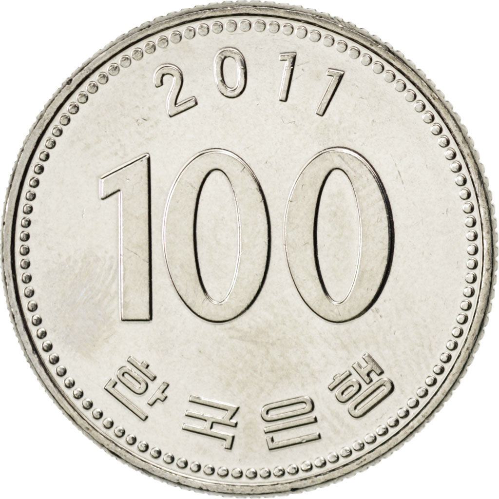 Coin, KOREA-SOUTH, 100 Won, 2011, MS(63), Copper-nickel, KM:35.2