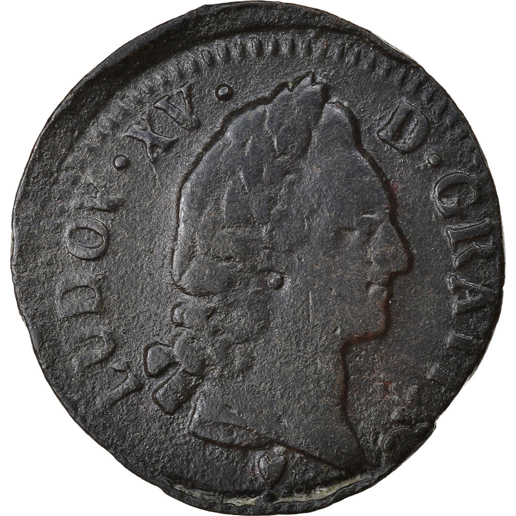 Monnaie, France, Louis XV, Demi sol d'Aix, 1770, Aix, TB+, Cuivre