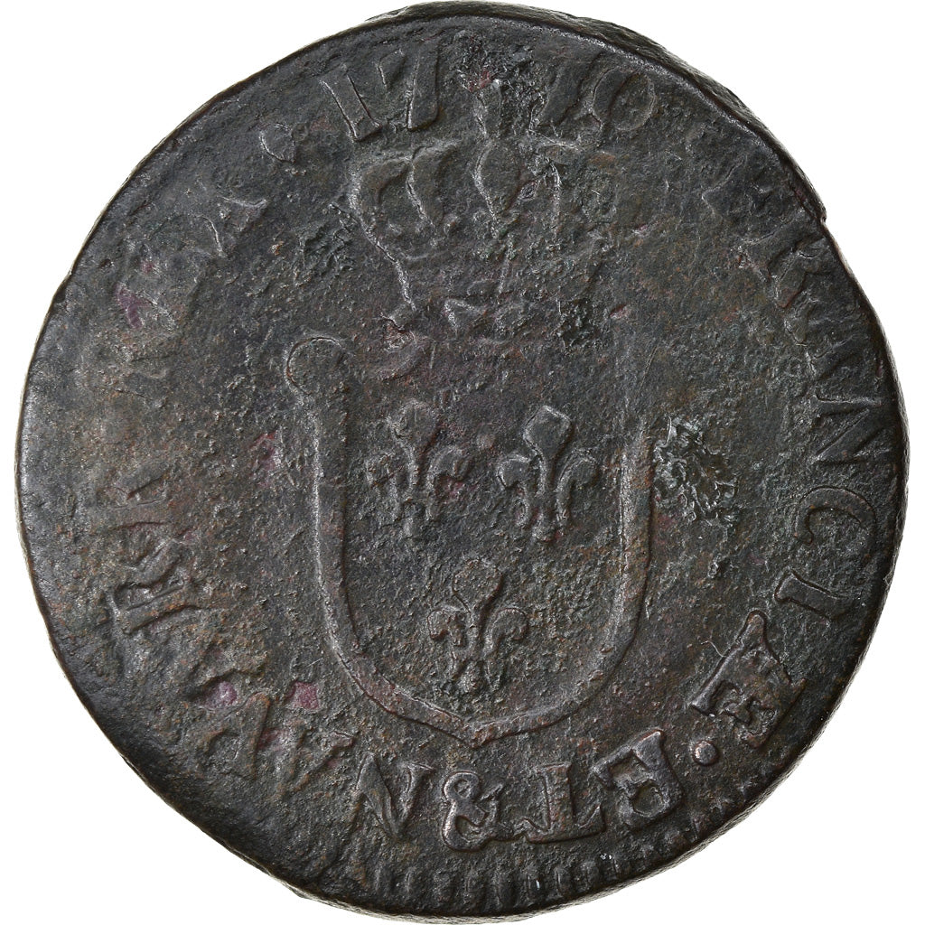 Monnaie, France, Louis XV, Demi sol d'Aix, 1770, Aix, TB+, Cuivre