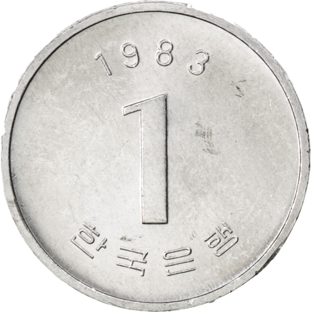 Coin, KOREA-SOUTH, Won, 1983, MS(63), Aluminum, KM:31