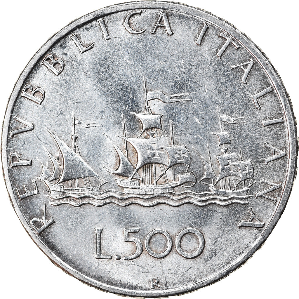 Coin, Italy, 500 Lire, 1967, Rome, AU(55-58), Silver, KM:98