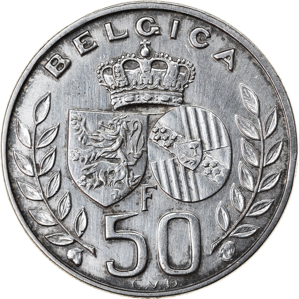 Coin, Belgium, 50 Francs, 50 Frank, 1960, AU(50-53), Silver, KM:152.1