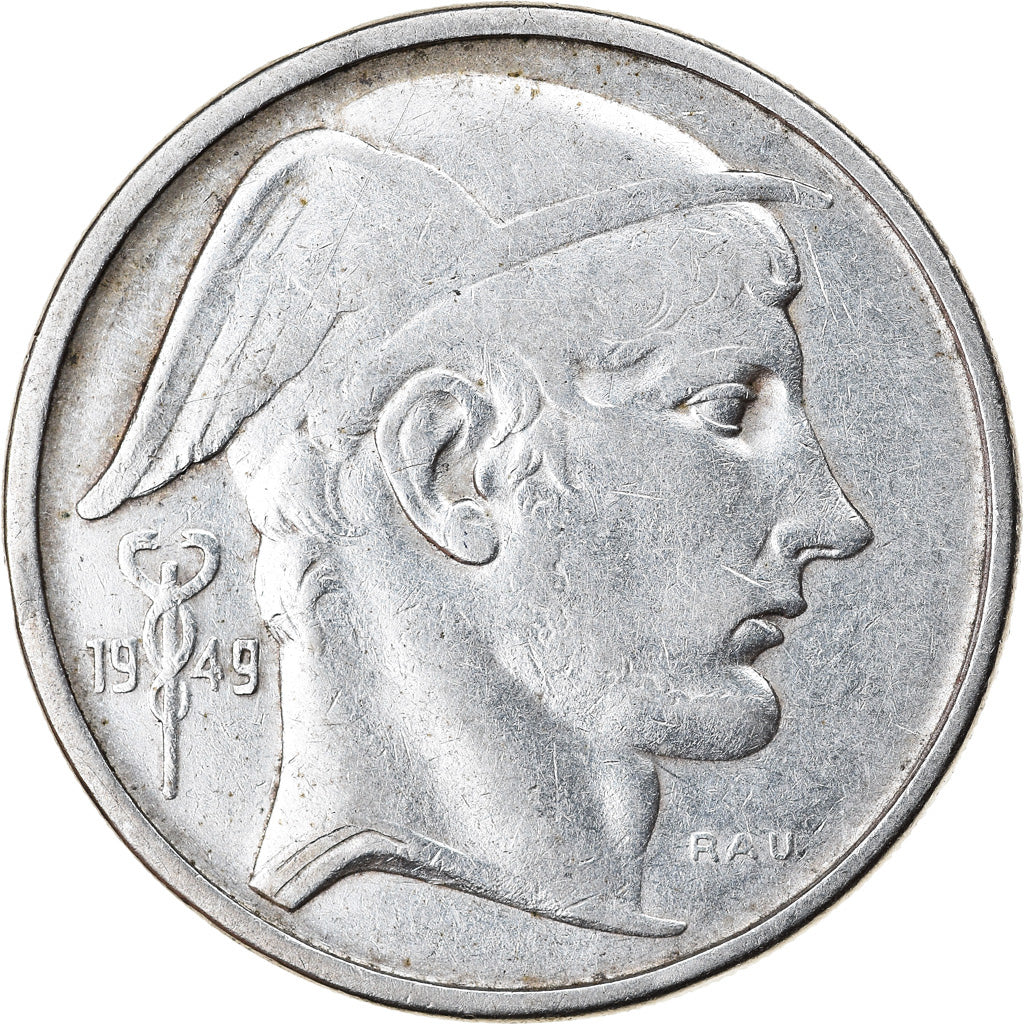 Coin, Belgium, 50 Francs, 50 Frank, 1949, EF(40-45), Silver, KM:136.1