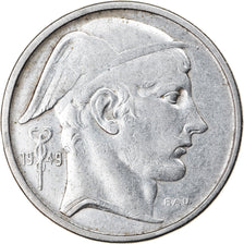 Coin, Belgium, 50 Francs, 50 Frank, 1949, EF(40-45), Silver, KM:136.1