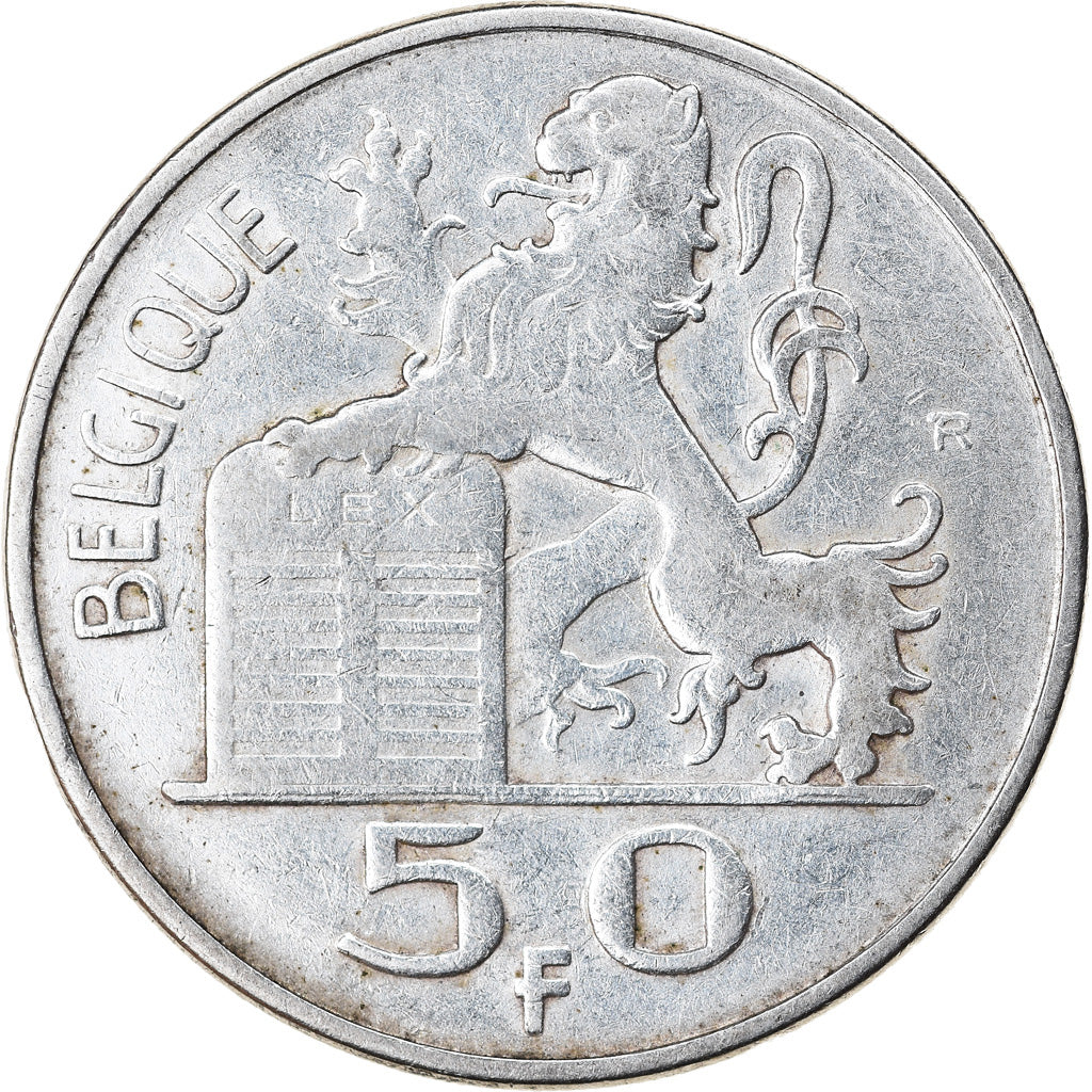 Coin, Belgium, 50 Francs, 50 Frank, 1949, EF(40-45), Silver, KM:136.1