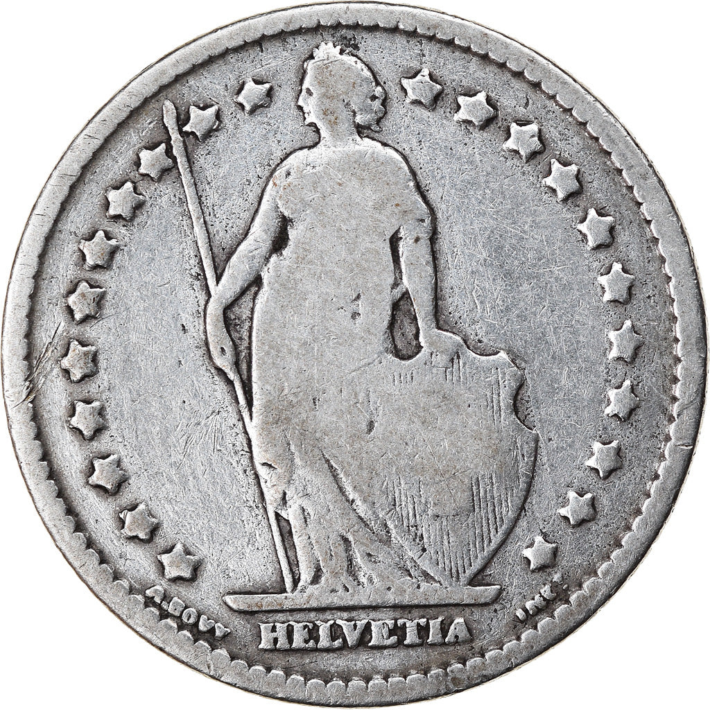 Coin, Switzerland, Franc, 1899, Bern, VF(20-25), Silver, KM:24