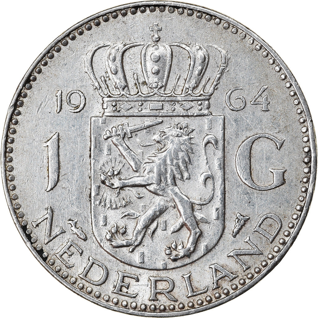 Monnaie, Pays-Bas, Juliana, Gulden, 1964, TTB+, Argent, KM:184