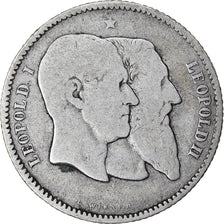 Coin, Belgium, Leopold II, Franc, 1880, VF(20-25), Silver, KM:38