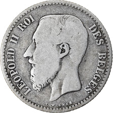 Coin, Belgium, Leopold II, Franc, 1867, VF(20-25), Silver, KM:28.1