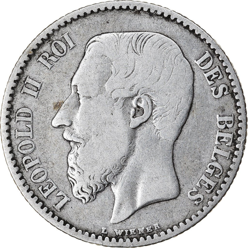 Coin, Belgium, Leopold II, Franc, 1886, VF(30-35), Silver, KM:28.1