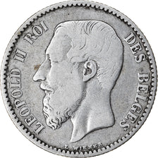 Coin, Belgium, Leopold II, Franc, 1886, VF(30-35), Silver, KM:28.1