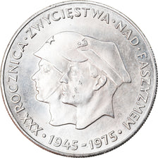 Coin, Poland, 200 Zlotych, 1975, Warsaw, MS(60-62), Silver, KM:79