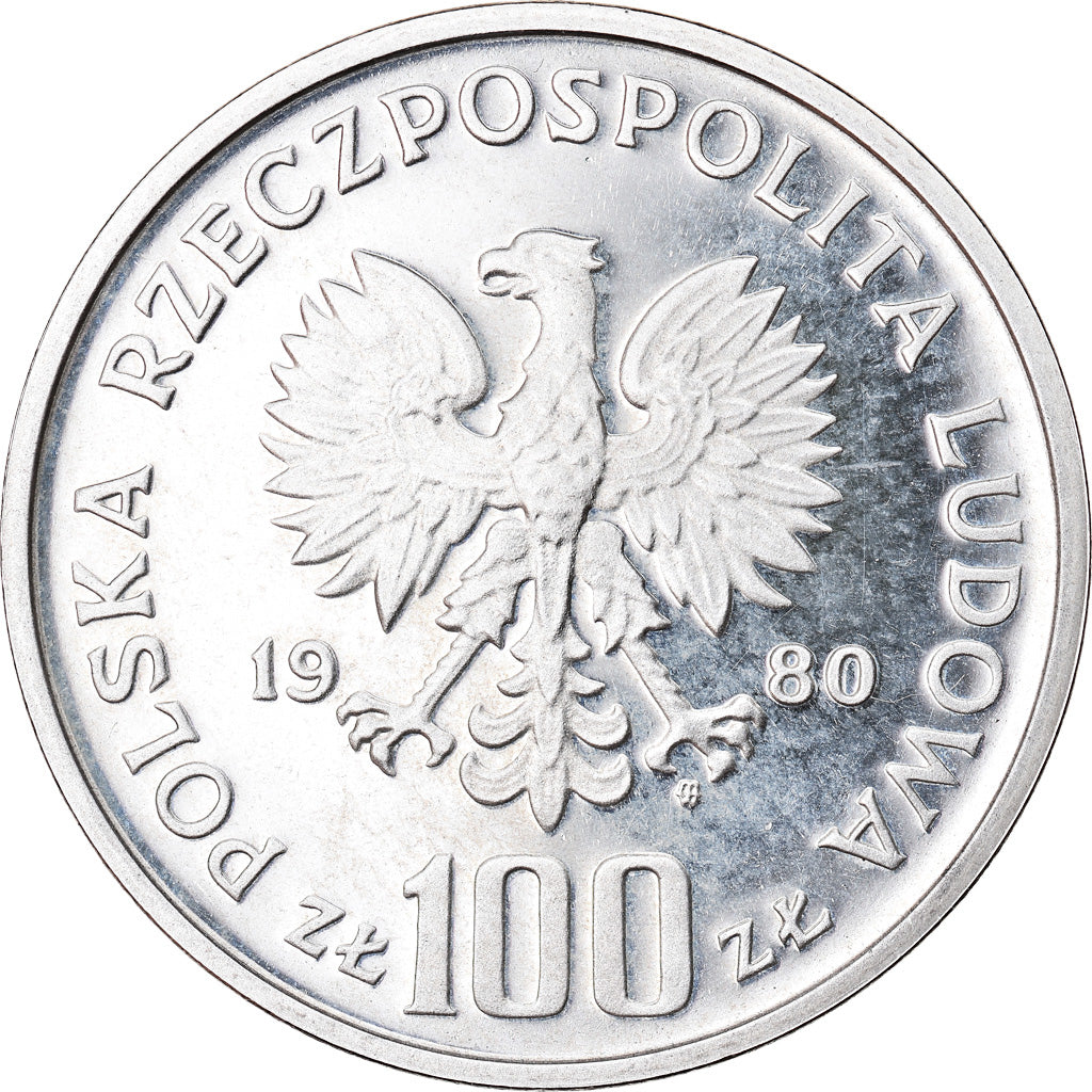 Monnaie, Pologne, 100 Zlotych, 1980, Warsaw, ESSAI, FDC, Argent, KM:Pr403