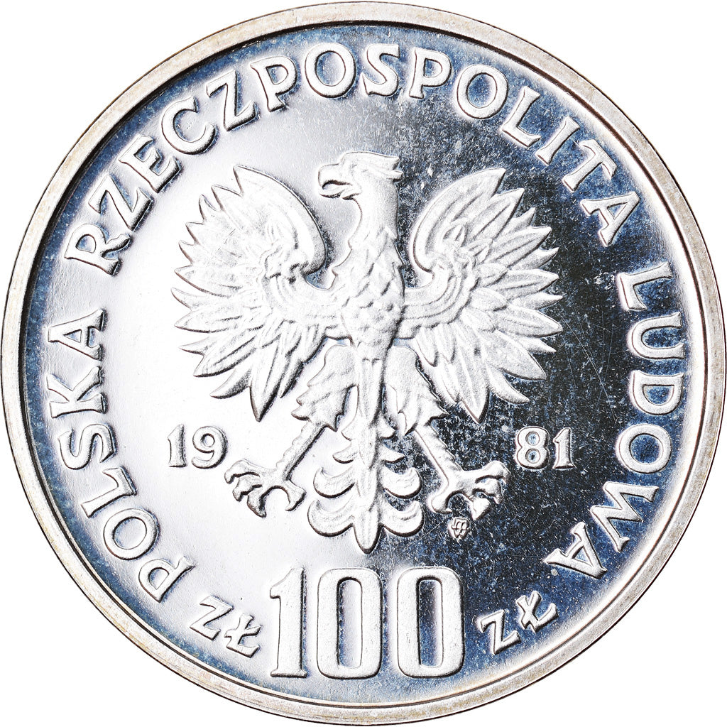 Münze, Polen, 100 Zlotych, 1981, Warsaw, ESSAI, STGL, Silber, KM:Pr448