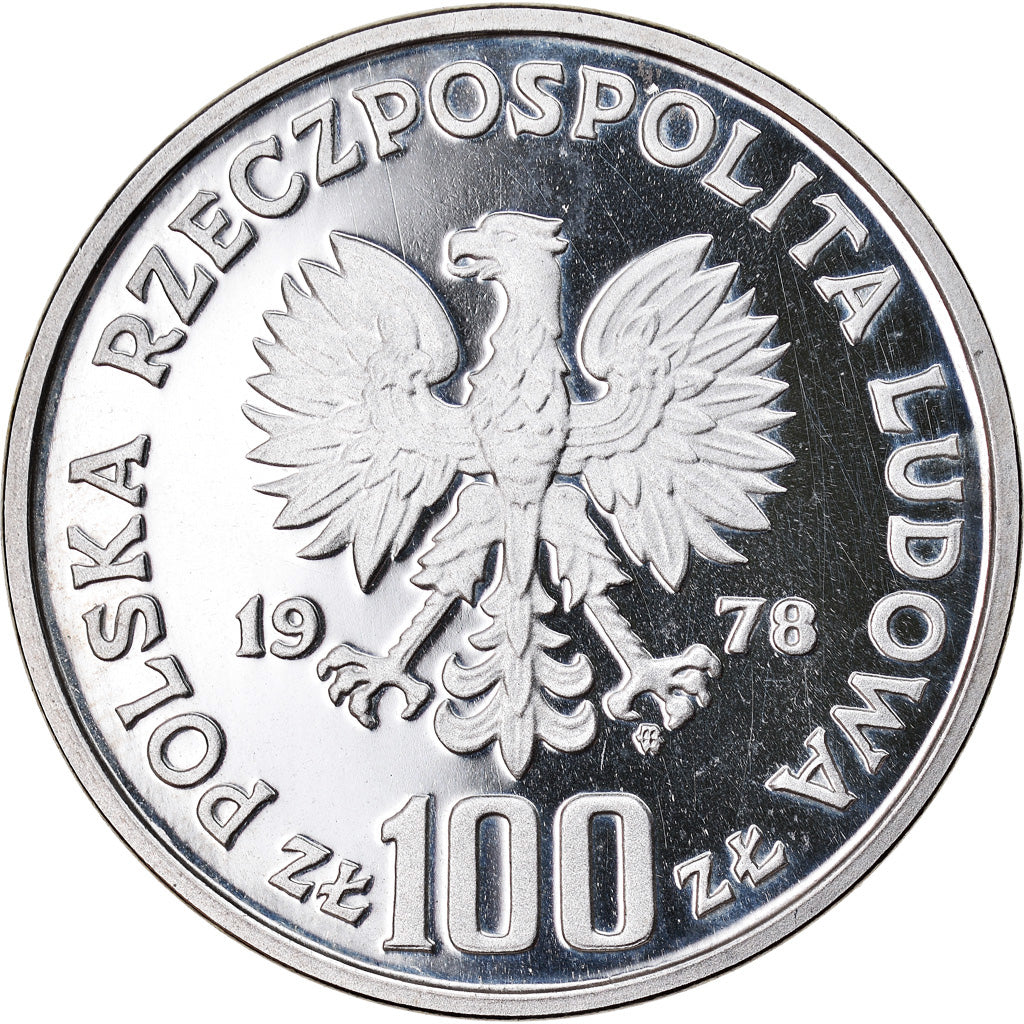 Münze, Polen, 100 Zlotych, 1978, Warsaw, ESSAI, STGL, Silber, KM:Pr335