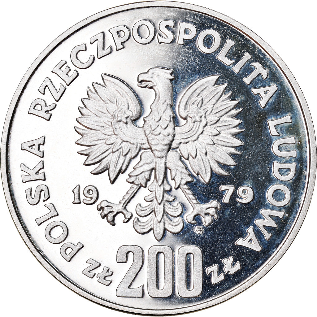 Coin, Poland, 200 Zlotych, 1979, Warsaw, ESSAI, MS(65-70), Silver, KM:Pr365