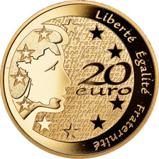 France, 20 Euro, 2004, BE, NEUF, Or, Gadoury:EU 91