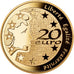 Francia, 20 Euro, 2004, BE, UNC, Oro, Gadoury:EU 91