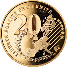 Frankreich, 20 Euro, 2002, BE, UNC, Gold, Gadoury:EU 28