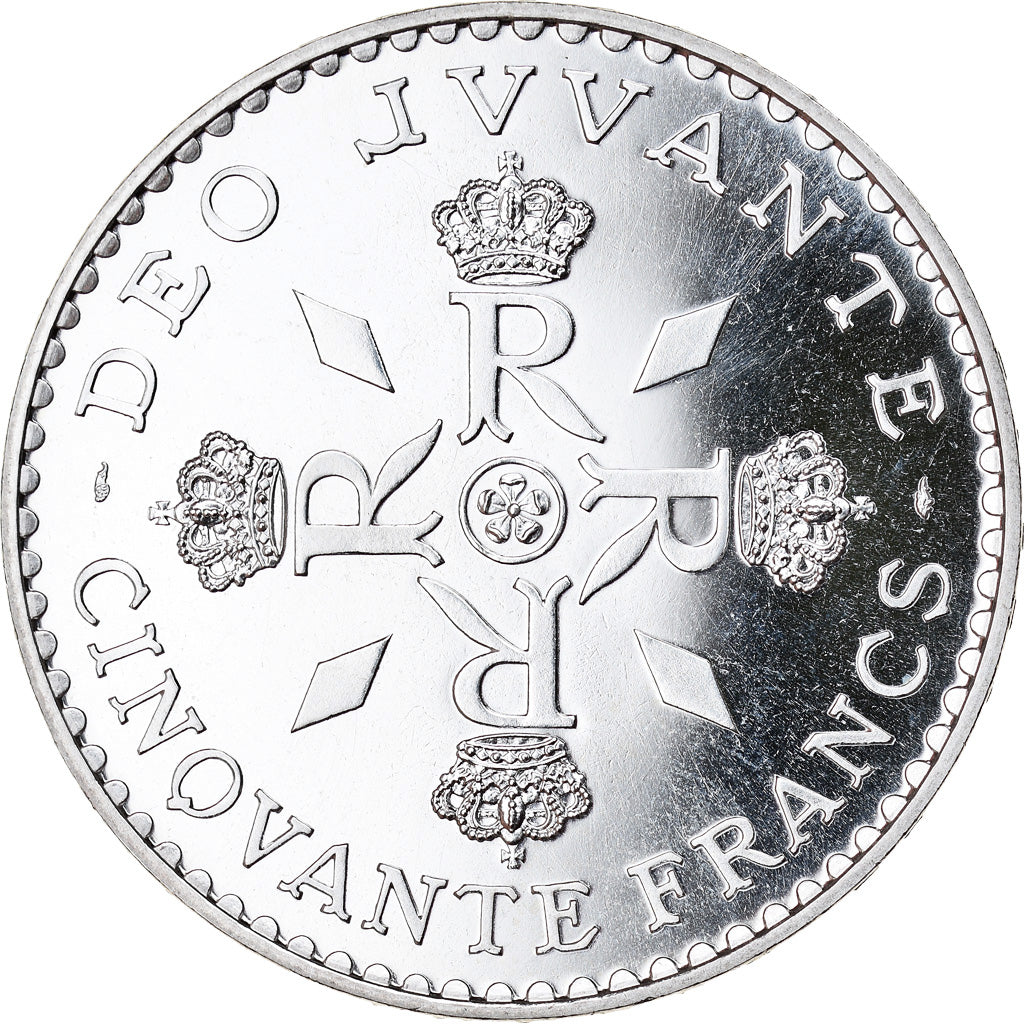Moneta, Monaco, 50 Francs, 1974, ESSAI, FDC, Argento, KM:E66, Gadoury:MC162