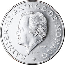 Coin, Monaco, 10 Francs, 1974, ESSAI, MS(65-70), Silver, KM:E64, Gadoury:MC156