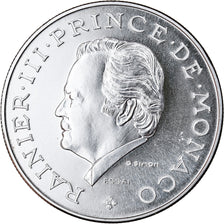 Coin, Monaco, 10 Francs, 1974, ESSAI, MS(65-70), Silver, KM:E64, Gadoury:MC156