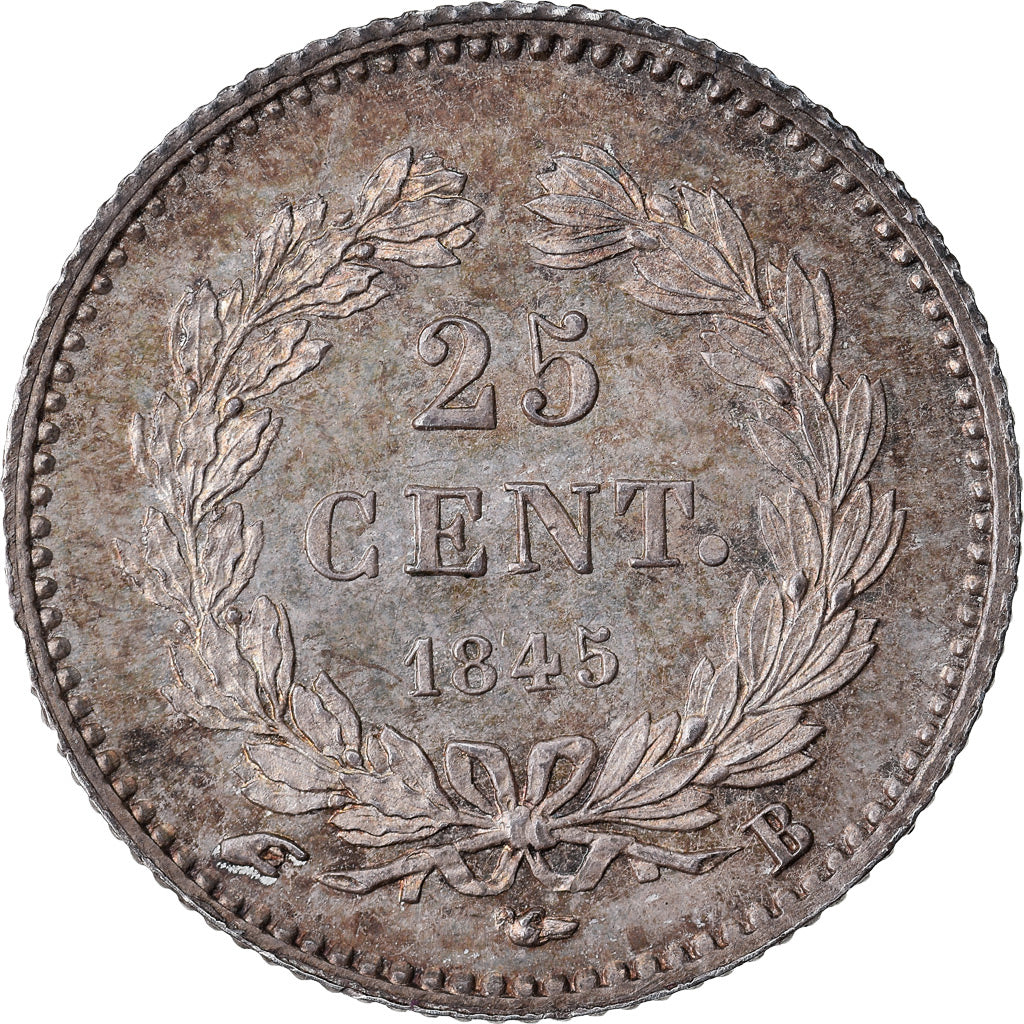Coin, France, Louis-Philippe, 25 Centimes, 1845, Rouen, MS(60-62), Silver