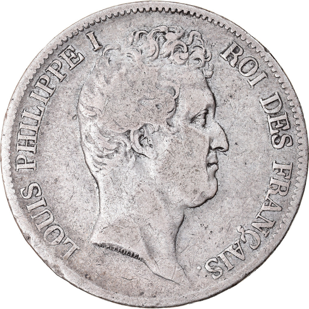 Moneta, Francia, Louis-Philippe, 5 Francs, 1831, Bordeaux, HYBRIDE, B+, Argento