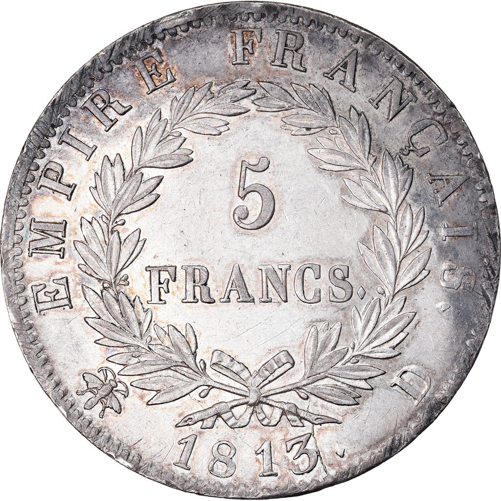 Munten, Frankrijk, Napoléon I, 5 Francs, 1813, Lyon, PR, Zilver, KM:694.5