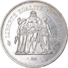 Coin, France, Hercule, 50 Francs, 1974, Paris, AU(55-58), Silver, KM:941.1