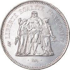 Coin, France, Hercule, 50 Francs, 1976, Paris, AU(55-58), Silver, KM:941.1