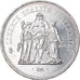 Moeda, França, Hercule, 50 Francs, 1977, Paris, AU(55-58), Prata, KM:941.1
