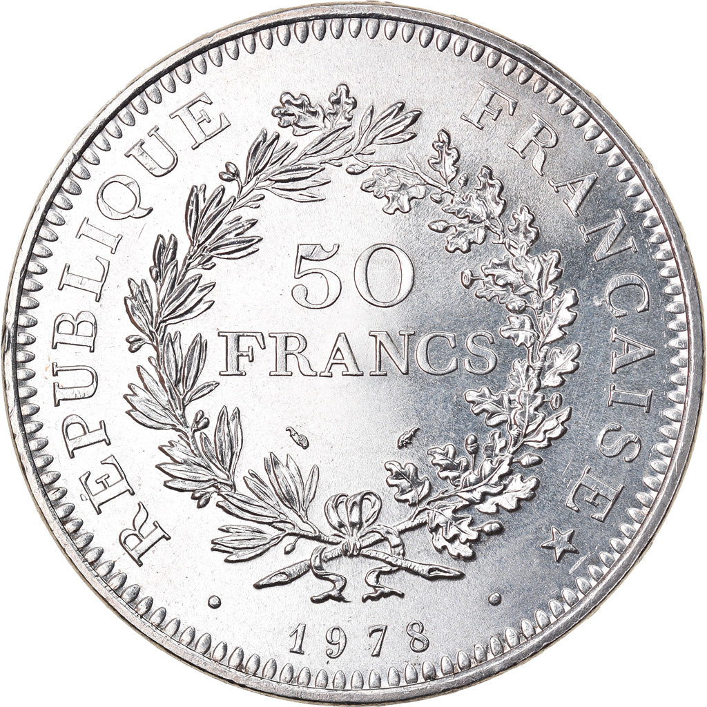 Monnaie, France, Hercule, 50 Francs, 1978, Paris, SUP, Argent, Gadoury:882