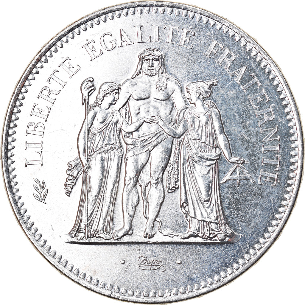 Coin, France, Hercule, 50 Francs, 1978, Paris, AU(55-58), Silver, KM:941.1