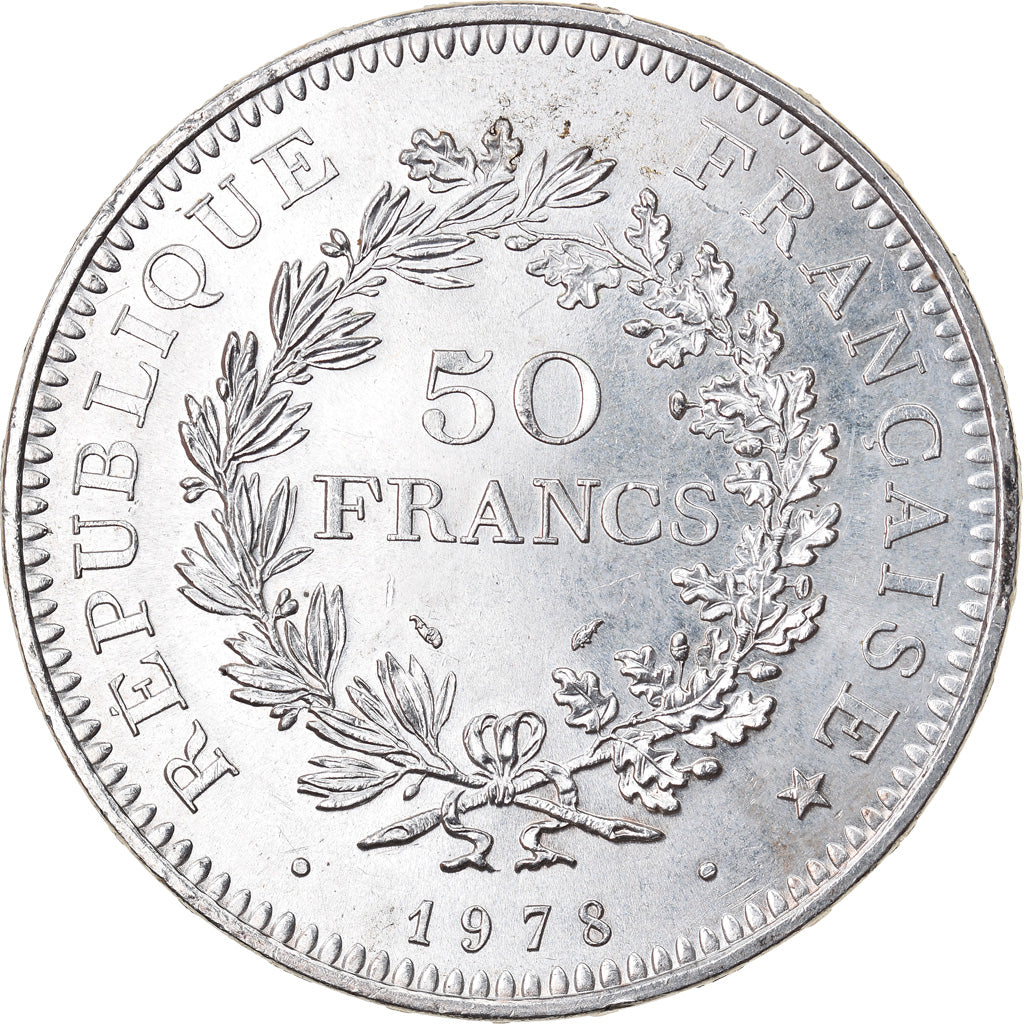 Monnaie, France, Hercule, 50 Francs, 1978, Paris, SUP, Argent, Gadoury:882