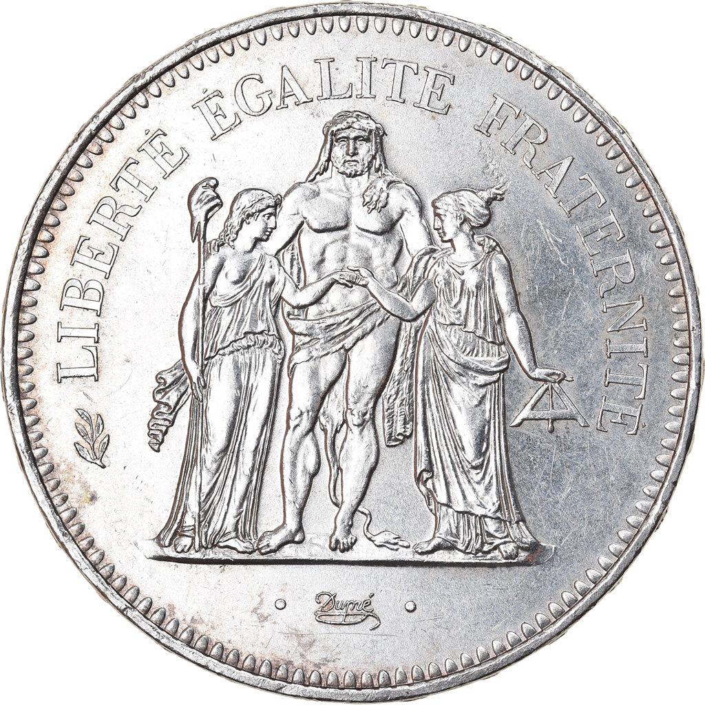 Coin, France, Hercule, 50 Francs, 1979, Paris, AU(55-58), Silver, KM:941.1
