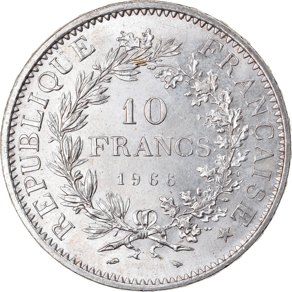 Coin, France, Hercule, 10 Francs, 1966, Paris, AU(55-58), Silver, KM:932