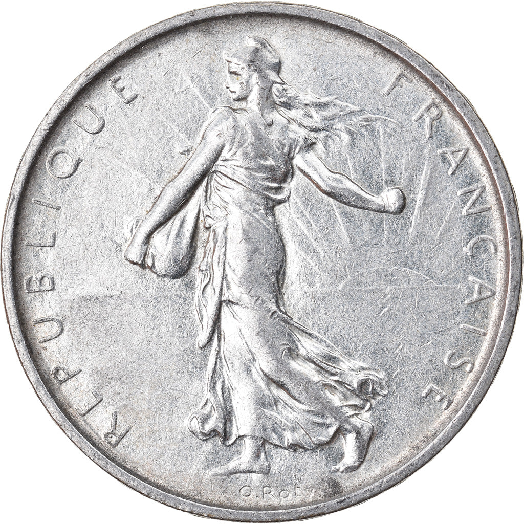Coin, France, Semeuse, 5 Francs, 1967, AU(55-58), Silver, KM:926, Gadoury:770