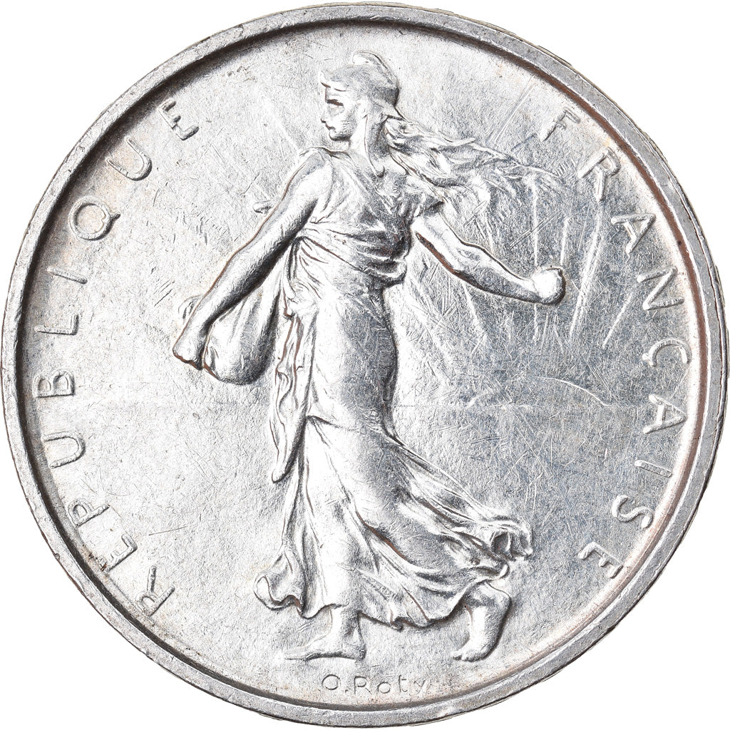 Munten, Frankrijk, Semeuse, 5 Francs, 1967, PR, Zilver, KM:926, Gadoury:770