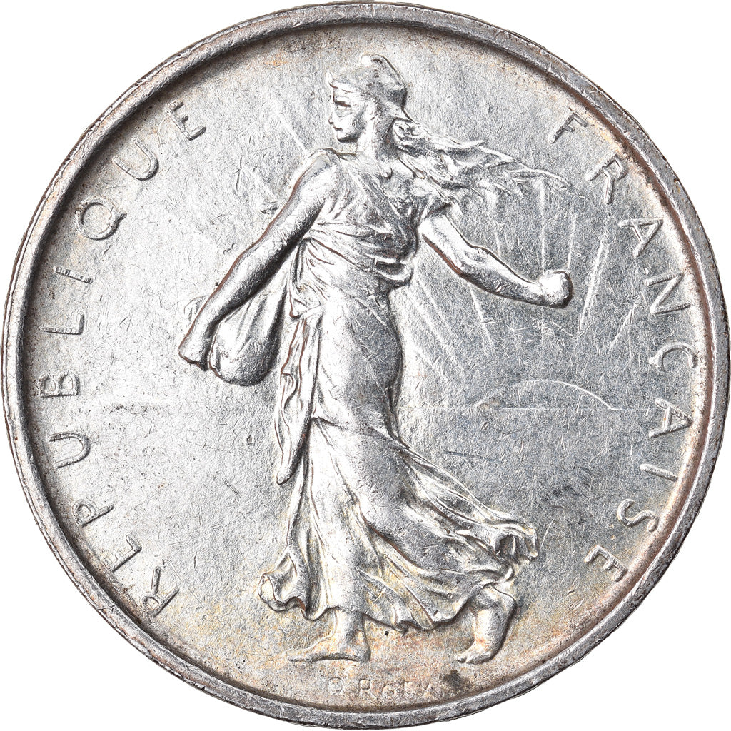 Coin, France, Semeuse, 5 Francs, 1968, AU(55-58), Silver, KM:926, Gadoury:770