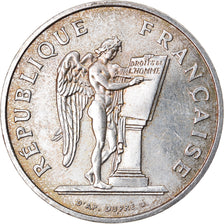 Coin, France, Droits de l'Homme, 100 Francs, 1989, AU(55-58), Silver, KM:970