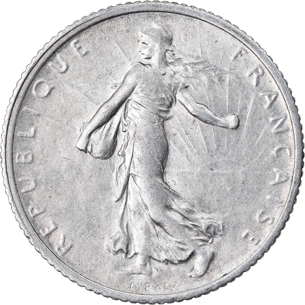 Coin, France, Semeuse, Franc, 1920, Paris, AU(50-53), Silver, KM:844.1